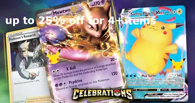 $3 • Buy Pokemon TCG 25th Anniversary Celebration Complete Your Master Set Pick Your Card