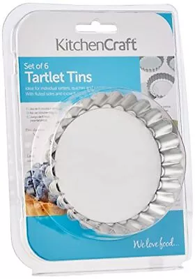£10.21 • Buy KitchenCraft Mini Tart Tin With Loose Bottom, Stainless Steel Tart Tins, Freeze