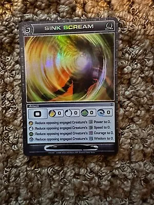 SINK SCREAM Ultra Rare Foil Beyond The Doors First Edition Chaotic Card NM • $25