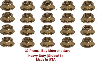 Torque Converter Nuts Ford A4LD C3 C4 C5 C6 AOD E4OD HeavyDuty 3/8 -24x.34  E40D • $34.14