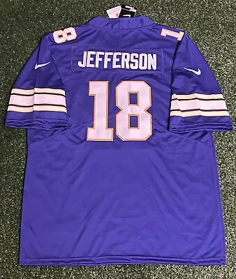 Justin Jefferson Jersey Minnesota Vikings Nike Classic Vapor Limited Men’s Large • $63.96