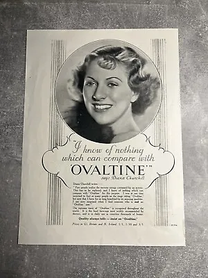 Ovaltine - Vintage Advertising - Original Advert - December 1935 • $4.27