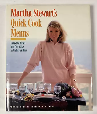 Martha Stewart's Quick Cook Menus 52 Meals In Under One Hour First Edition • $16