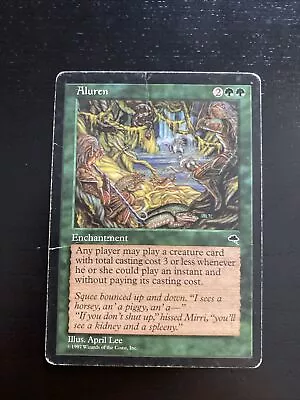 Aluren MTG Magic The Gathering Tempest Rare Reserved List Gift HP/D Condition • $39.99