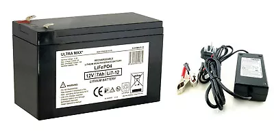 12V 7AH Home Alarm System Back Up LITHIUM LiFePO4 Battery Replaces 6Ah 8Ah 9Ah • £55.35