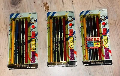 Scripto Colored Erasable Pen NOS Lot Of 3 Pens 22620 Packs Packages Vintage 1993 • $24.99