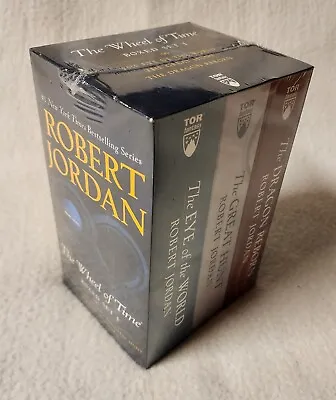 The Wheel Of Time 3 Book Box Set 1 2 3 Robert Jordan TOR Fantasy NEW SEALED • $34.11