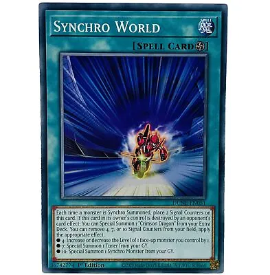 YUGIOH Synchro World DUNE-EN051 Common Card 1st Edition NM-MINT • £0.99