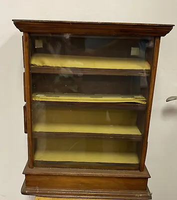 Vintage Or Antique Store Display ￼Ribbon Showcase With Sliding Drawers • $595