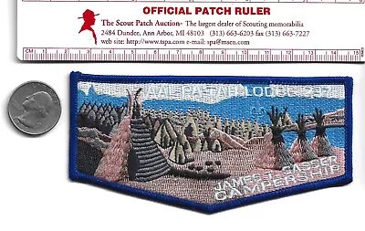 OA Lodge 237 Aal-Pa-Tah James T. Sasser Campership Dark Blue Border Flap • $2.99