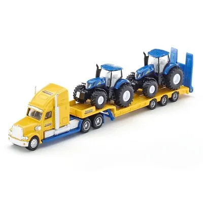£20.95 • Buy Siku HGV Low Loader & 2 New Holland Tractors Diecast Model Toy 1805 1:87