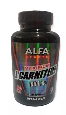 Best Naturals L-Carnitine Maximum 1000mg 60 CAPSULES *Boosts Energy* Gluten Free • $13.75