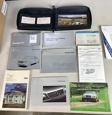 86-95 Mercedes W124 300E E320 E420 Owners Manual Handbook Set In Case • $79