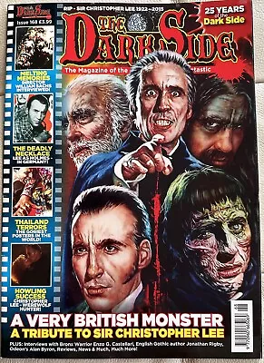 The Dark Side Horror Magazine No168 Tribute To Sir Christopher Lee • £4
