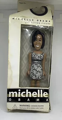 NIB Jailbreak Collective Toys Michelle Obama Figure In Box BLACK & WHITE DRESS • $42