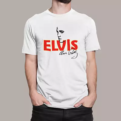 Elvis Presley T Shirt The King Rock N Roll Classic Retro Gift Adults Kids • £9.99