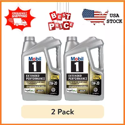 Mobil 1 Extended Performance Full Synthetic Motor Oil 0W-20 5 Quart • $53.95