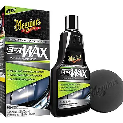 Meguiars G191016 3-in-1 Wax  Multiple Steps One Easy To Use Wax 16 Oz • $20.58