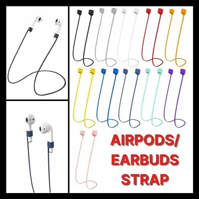 $7.95 • Buy Airpods Earbuds Anti Lost Silicone Strap String Holder Cable Earphones Headphone