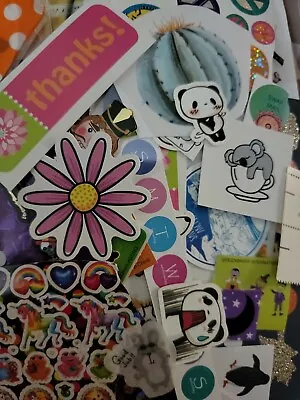 Mini Sticker Grab Bag Lot/Set/scraps Of 10 Journal Stickers  • $3.75