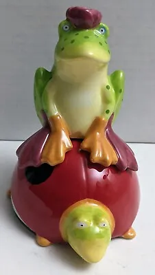 Patience Brewster By MacKenzie-Childs Frog Ladybug Salt And Pepper Shaker Set • $64.99