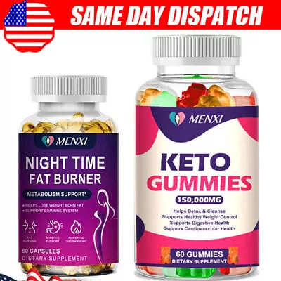 Keto BHB ACV Gummies Advanced Ketone Weight Loss Fat Burner Dietary Supplement • $11.84