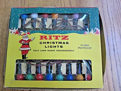 Vintage Christmas Indoor Lights-n Original Box -ritz-15 Lights! • $18.99