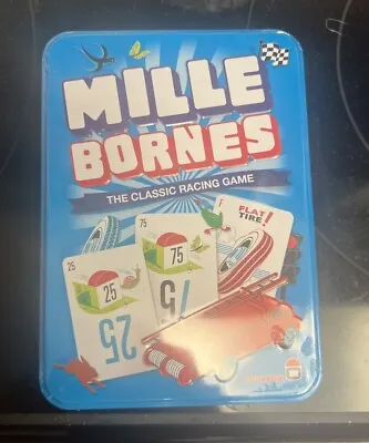 Mille Bornes Card Game Classic French Auto Car Racing Mile Bourne Touring Tin • $18
