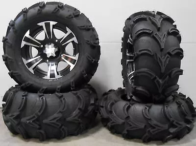 ITP SS312 14  Wheels Black 27  Mud Lite XL Tires Honda Foreman Rancher SRA • $1126.18
