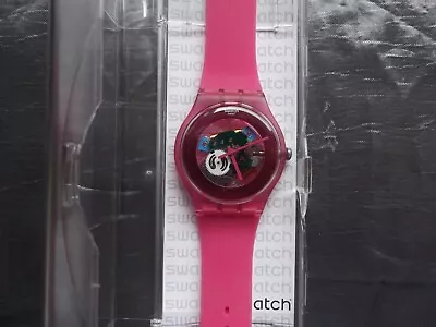 Swatch Watch SUOP100 Pink Lacquered. 2012. New And Unworn In Original Box. • £55