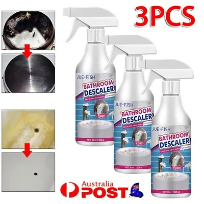 3Pcs Bathroom Descaler Spray Jue Fish Bathroom Descaler Stubborn Stains Cleaner • $20.49