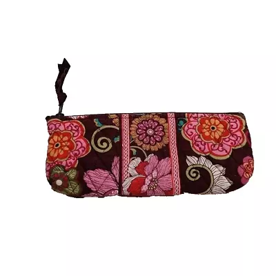 Vera Bradley 9  X 4  Quilted Pencil Case -INSIDE STAINS • $4