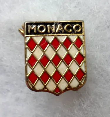 MONACO - Coat Of Arms / Crest - PIN BADGE • £4.99