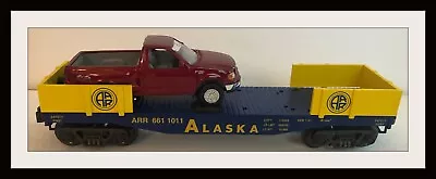 K-Line Alaska Flat Bed With F-150 Ford Pickup And 4 Men And A Pickup N.O.S. • $44.95