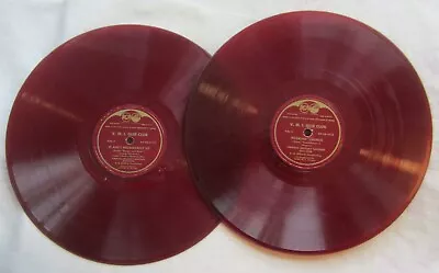 Two VIRGINIA MILITARY INSTITUTE GLEE CLUB -- 78's & Album -- Red Vinyl • $12.34