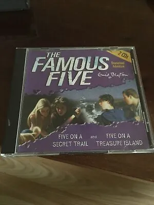 Enid Blyton - Famous Five -on A Secret Trail / Treasure Island  2*cd Audiobook • £10