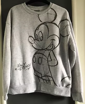 NEW Walt Disney Mickey Mouse Grey Sweatshirt Size XS UK 6/8 BNWT • £9.99