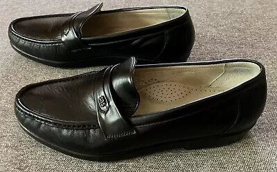 SAS Ace Slip On Loafer Men 12 M Black Dress Shoe Comfort Leather Moccasin 171274 • $50.90