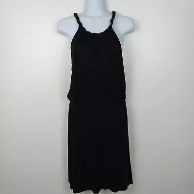 Soprano Dress Women's Large Black Racerback Sleeveless Lightweight Summer Casual • $14.99