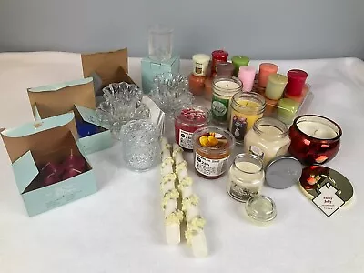 HUGE Lot Of Candles Votives Tealights PartyLite Holders & More - All Unused • $50