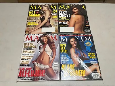 Maxim Magazine Lot Of 4 Cindy Crawford Ali Larter + 2000 Calender - Love Hewitt • $19.95