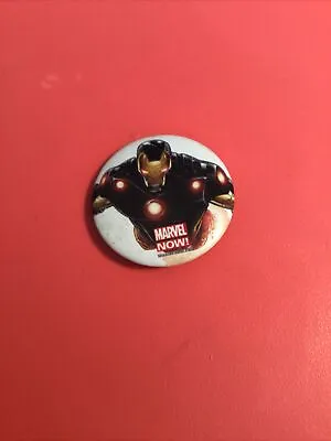 Marvel Now! Iron Man Tony Stark Avengers Button Pinback Small Pin Ata-boy • $3
