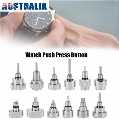 24Pack Stainless Steel Watch Push Press Button Assortment Watchmaker Repair Kit • $27.35