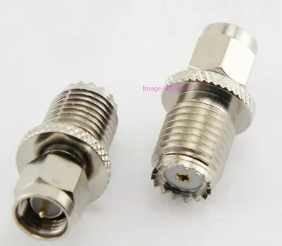 SMA Male To Mini-UHF Female Coax Connector Adapter • $4.13