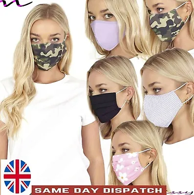 £1.79 • Buy Adult Ladies Face Mask Mouth Protection Cover Mens Washable Reusable Mask Unisex