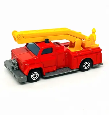 Matchbox Lesney Superfast 13 Snorkel Fire Engine Darker Red Yellow Boom Mint! • £6