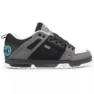 DVS Men's Comanche Low Top Sneaker Shoes Black/Charcoal/Turq Nubuck Skateboar • $168.93