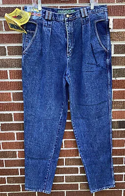 NWT VINTAGE UNION BAY MEN'S PLEATED JEANS 80's 90's Relaxed Tapered 36 Long • $34.71