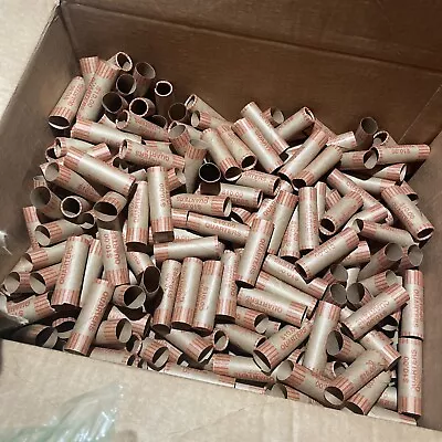 275 Rolls Preformed Coin Wrappers Paper Tubes For QUARTERS (Holds $10 Each) NEW • $20