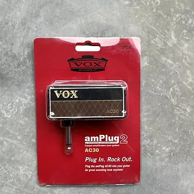 VOX AmPlug AC30 Plug In Guitar Headphone Amplifier AP2-AC New • $44.99